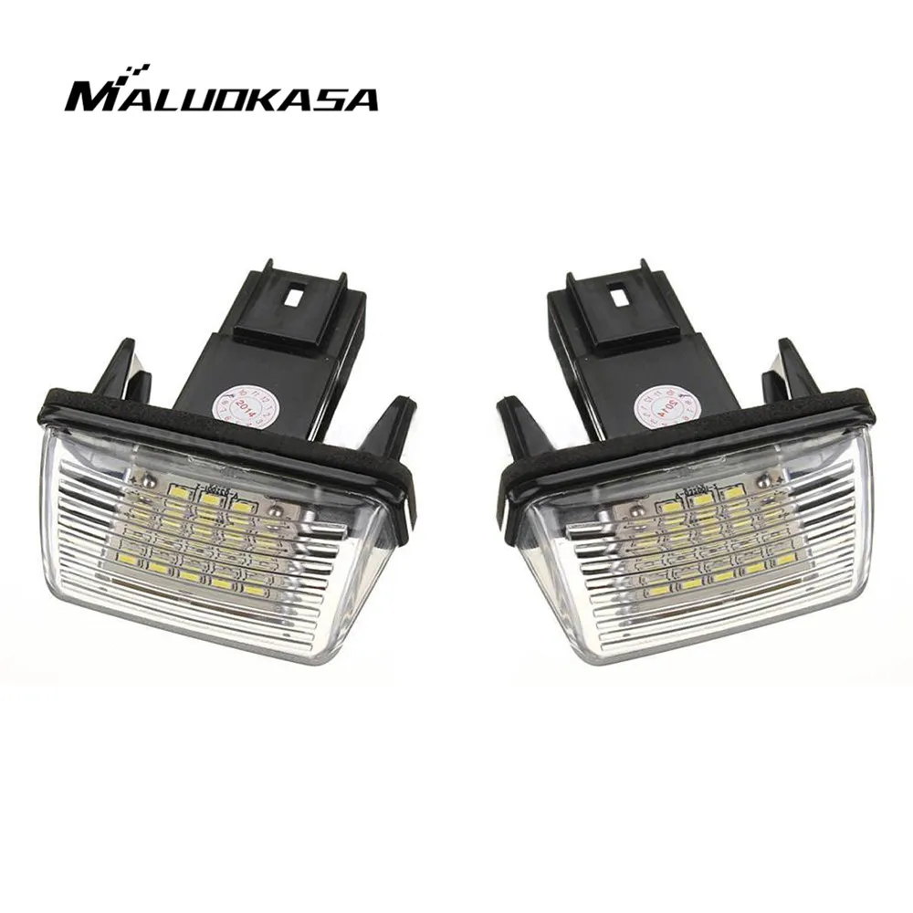 MALUOKASA 1Pair NO ERROR Atuo LED Number License Plate Light Rear font b Lamp b font