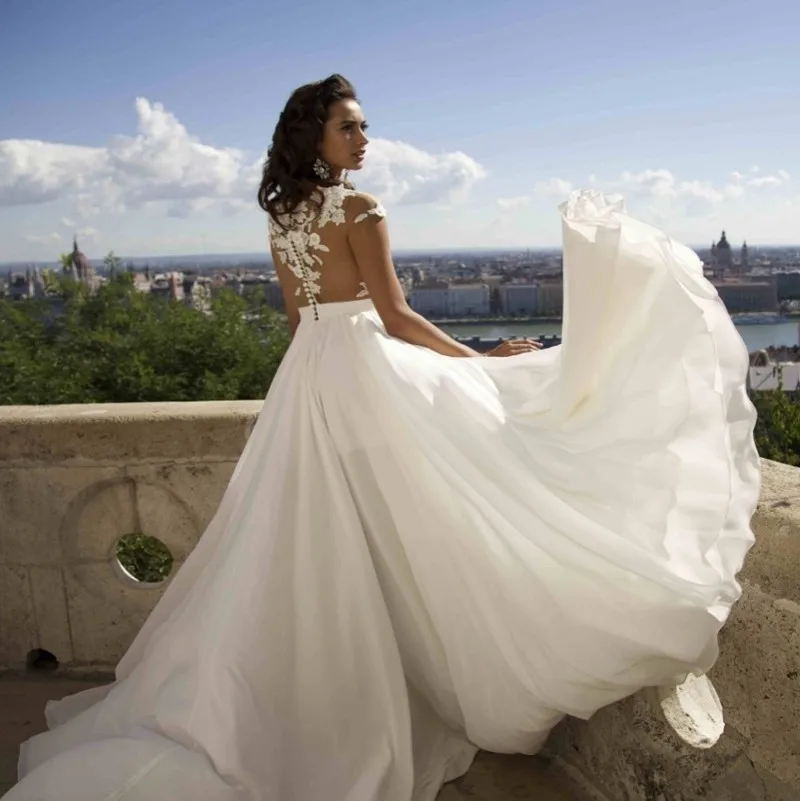 Don-s-Beach-Boho-Wedding-Dresses-Chiffon-Lace-Appliques-Bridal-Gowns-Country-Bride-Dress-2016-Vestido (1)