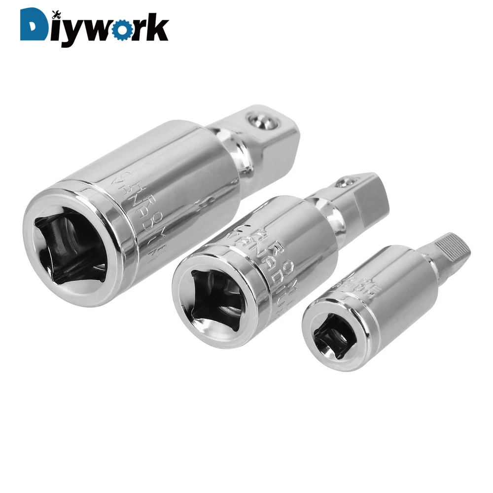 DIYWORK адаптер гнезда 1/4 &quot3/8&quot 1/2 &quot удлинитель с поворотной головкой 360 градусов