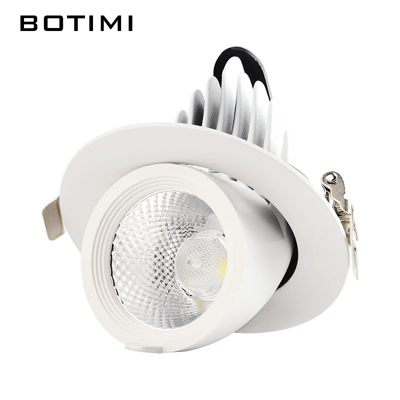 

BOTIMI Modern LED Ceiling Lights For Corridor COB Adjustable Living Room Ceiling Mounted Light White Round Kitchen Lighting