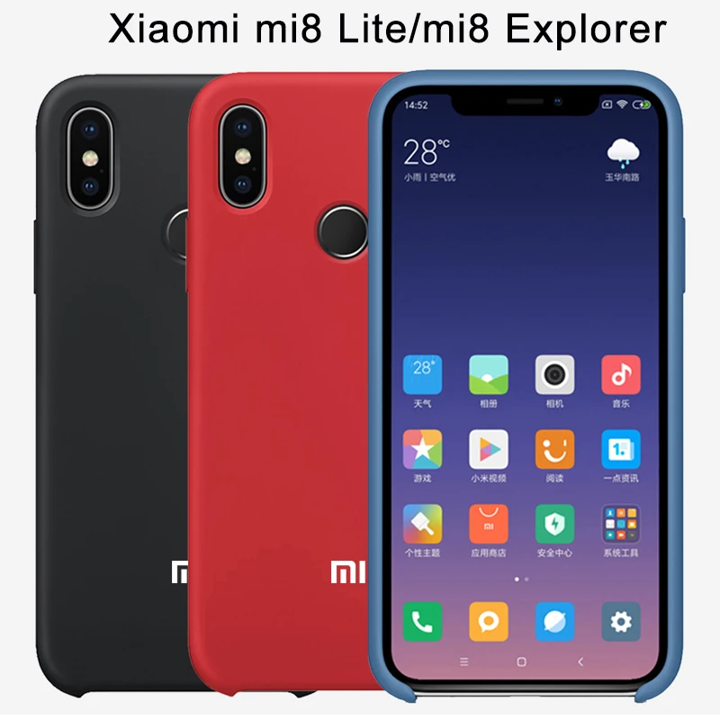 

Xiaomi Mi 8 Lite Case Mi8 Cover Liquid Microfiber Silicone Soft Protection Shockproof Back Cover Xiaomi Mi 8 Mi 6 6X A2 Case