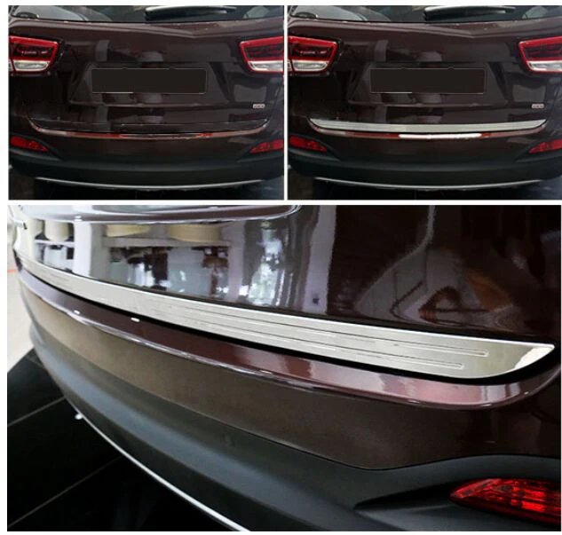 

HOT ACCESSORIES FIT FOR KIA SORENTO 2016-2017 UM CHROME REAR TRUNK BOOT TAILGATE DOOR COVER TRIM MOLDING EDGE GARNISH STRIP