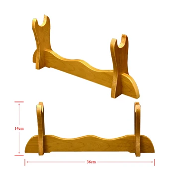 

High Quality Hard Wooden Display Stand for Japanese Samurai Sword Katana Wakizashi Tanto 1 Layer Single Rack wholesale New