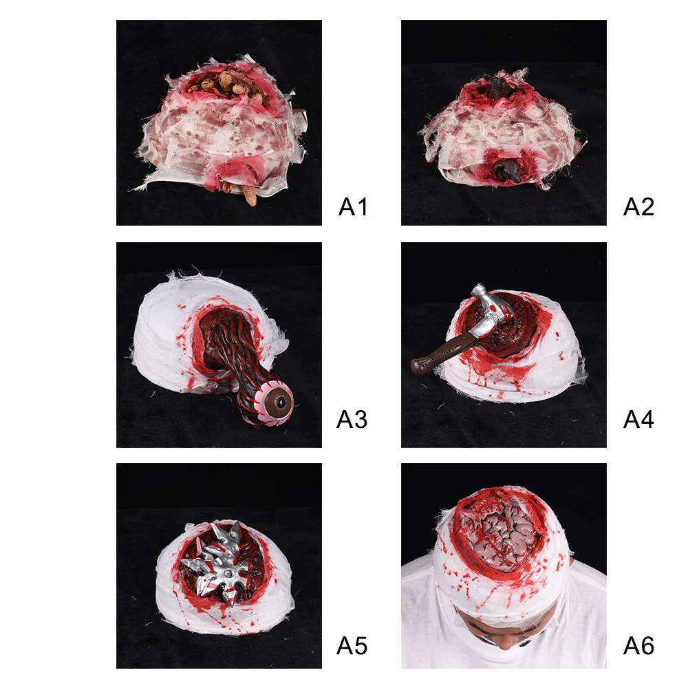 

Horror Halloween Scary Party Scene Props Horror Bar House Toys For Bar Haunted House Ghost Festival Finger with Blood Cap