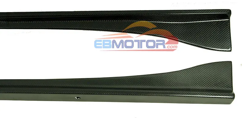 3D Style Real Carbon Fiber Side Skirts 2 pcs For BMW F06 640i 650i M6 M-Sport package