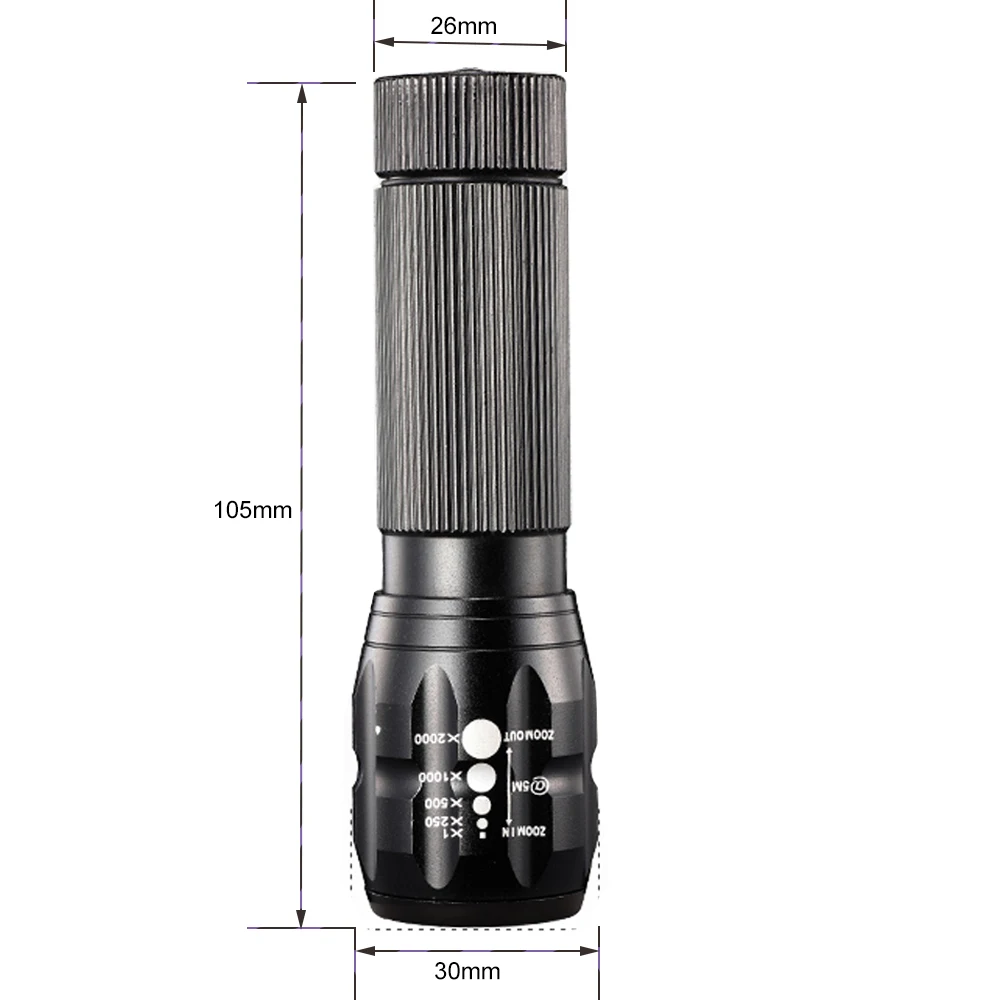 300 люмен Мини CREE светодиодный Гладкий рефлекторный фонарик Фонарь|mini cree|mini cree
