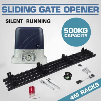 

GALO 500~1300KG Sliding Electric Gate Opener Auto Motor Wireless Remote Control Kit wih 4M Mute nylon rack