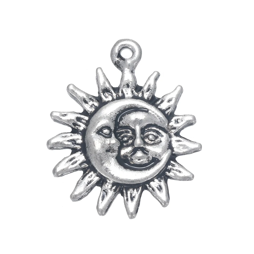 Подвесная Подвеска Sun & Moon 1 шт. ручная работа Gfit браслеты ожерелье сделай сам