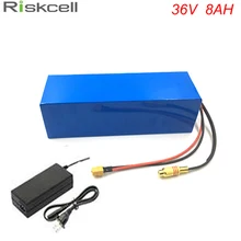 US EU No Tax Powerful 36Volt 500W Electric Bicycle Ebike Battery 36V 8Ah li ion battery Pack with 15A BMS + 42V 2A Charger