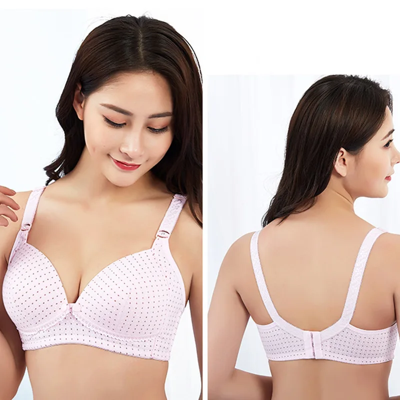 

Wirefree Nursing Maternity Bra Cotton Breastfeeding Bra Underwear for Pregnant Women BM88