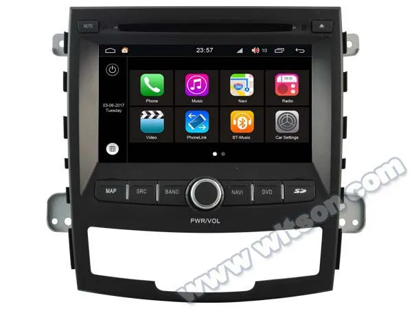 Sale 7" Octa-Core Android 8.0 OS Car DVD GPS Radio for Ssangyong Korando 2010-2013 & Actyon 2012-2018 with Optional ADAS Function 5