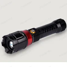 High end Charge multi function red laser font b flashlight b font font b led b