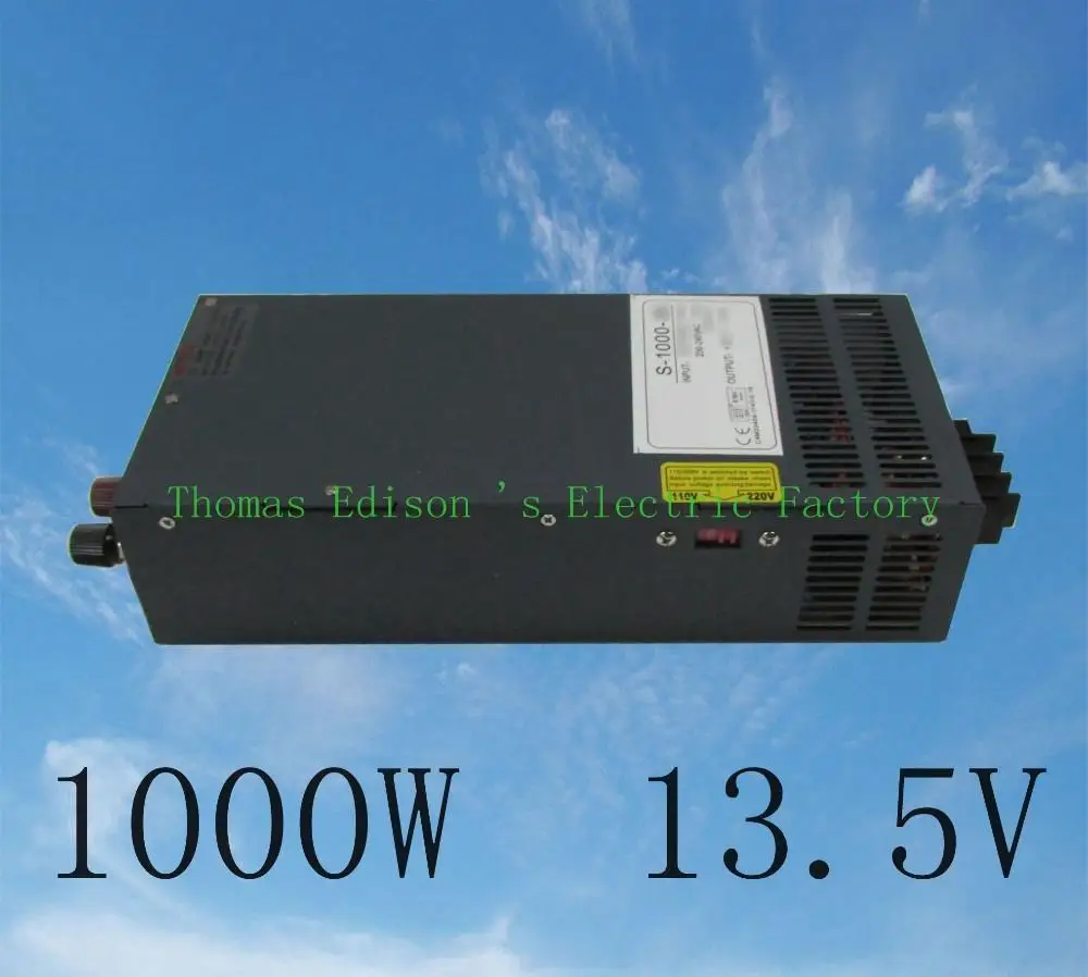 

DIANQI 1000W 13.5V 74A 110V or 220v input Single Output Switching power supply for LED Strip light AC to DC power supply