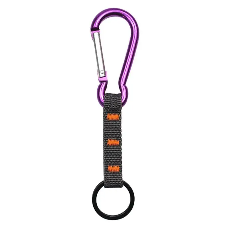 

1pc Outdoor Multifunction Key Ribbon Buckle Aluminum Carabiner Strap Clasp Clip Kit Carabiner Strap Clasp Hanging Ring Keychain
