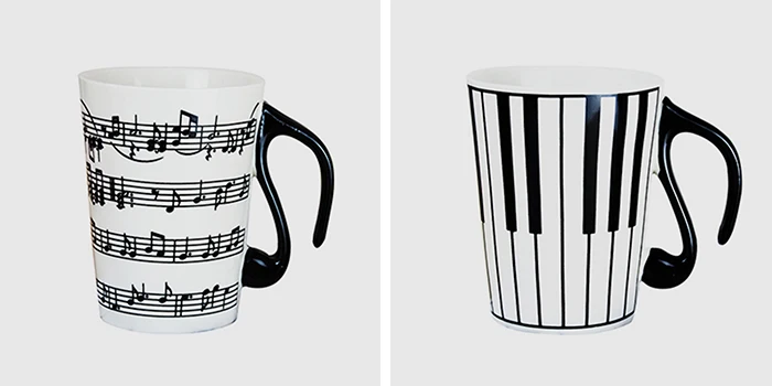 Transhome креативная керамическая кружка кофейная чашка пианино музыкальная нота кофейные кружки чайная чашка фарфоровая чашка для путешествий для молока кружка посуда для напитков