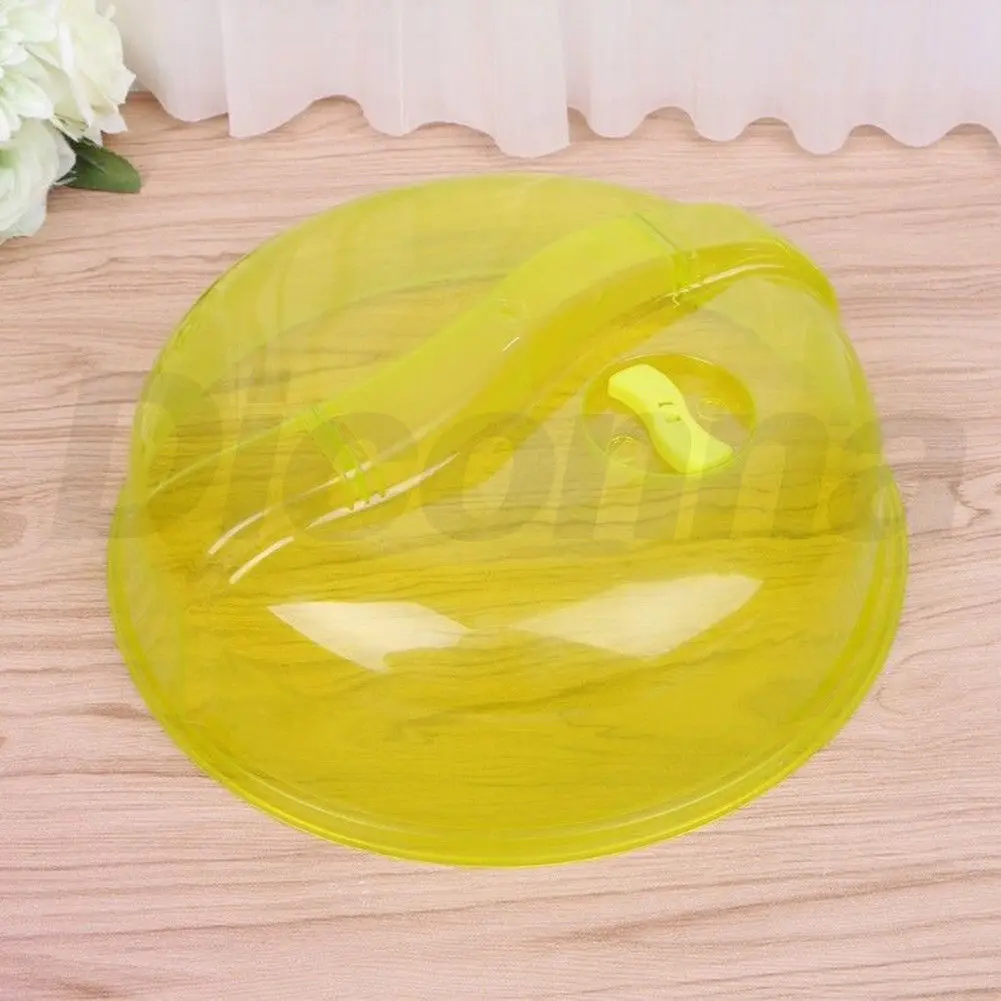 Пластиковое блюдо для микроволновой печи крышка прозрачная Паровая вентиляционная разбрызгивающая крышка 10,25 в пищевом блюде - Цвет: Зеленый