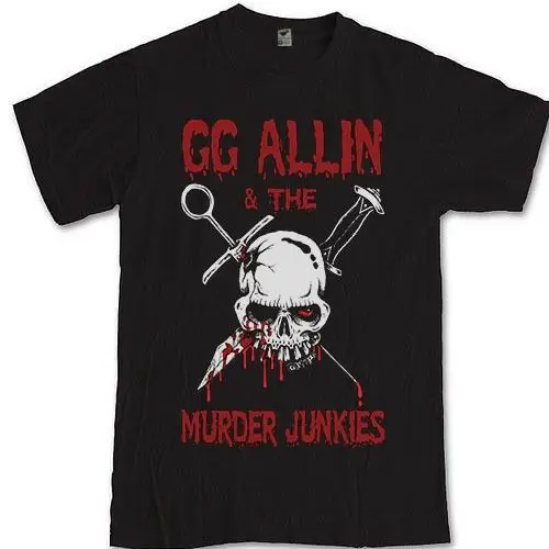 GG Allin And The killy Junkies футболка певец Songwriter T shirt2019 Красивые футболки Топ Летняя мода
