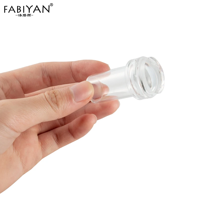 Набор 2,4 см Силиконовая головка Прозрачное желе для дизайна ногтей штамп шаблон для скрапера цветочной формы полировка передача маникюрные инструменты