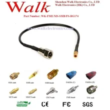 Сборка кабеля rf/косички/соединительный кабель/Интерфейс кабель: предприятие мужчины прямо к SMB Женский прямо с RG174