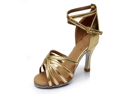 Г. вязаная женская танцевальная обувь женская бальная Обувь sapato feminino Новая женская обувь Zapatos De Mujer женская обувь для латинских танцев см 5 см/см 7 см - Цвет: Knit Gold High-5cm