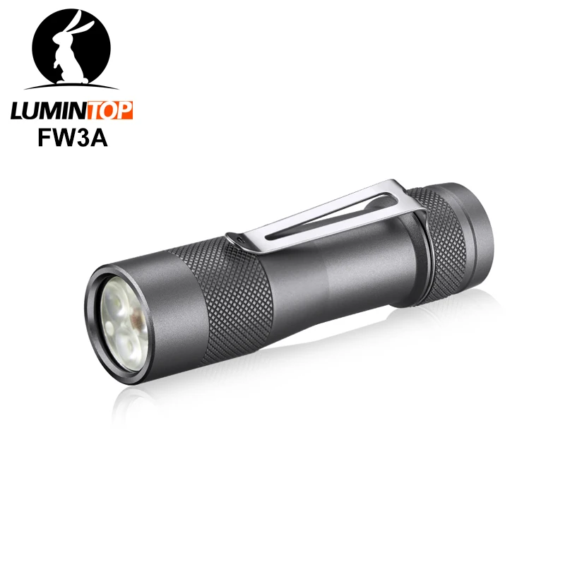 Lumintop FW3A Smart LED Flashlight Anduril firmware triple CREE XPL HI by 18650 Battery with tail switch