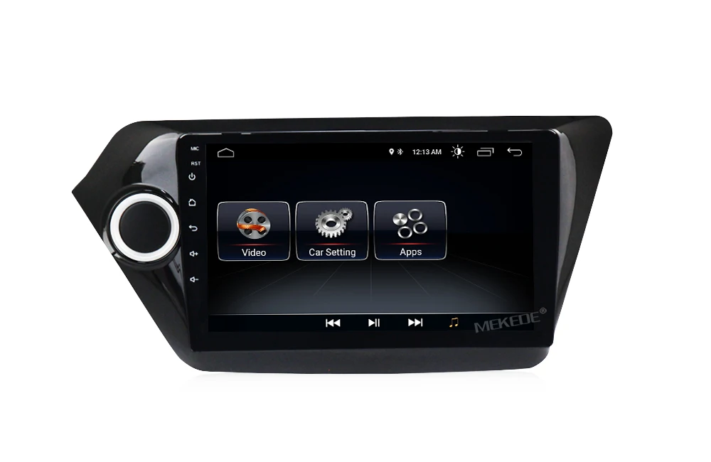 Discount Lowest price quad core processor android 8.1 car gps dvd player for Kia K2 Rio 2012-2015 car radio multimedia  wifi bluetooth 8