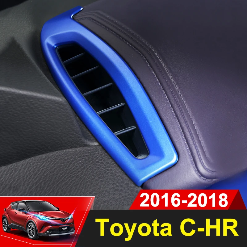 

For Toyota C-HR CHR 2016 2017 2018 LHD RHD Front Dashboard Air Vent Trim Cover Outlet Bezel Frame Garnish Molding Surround