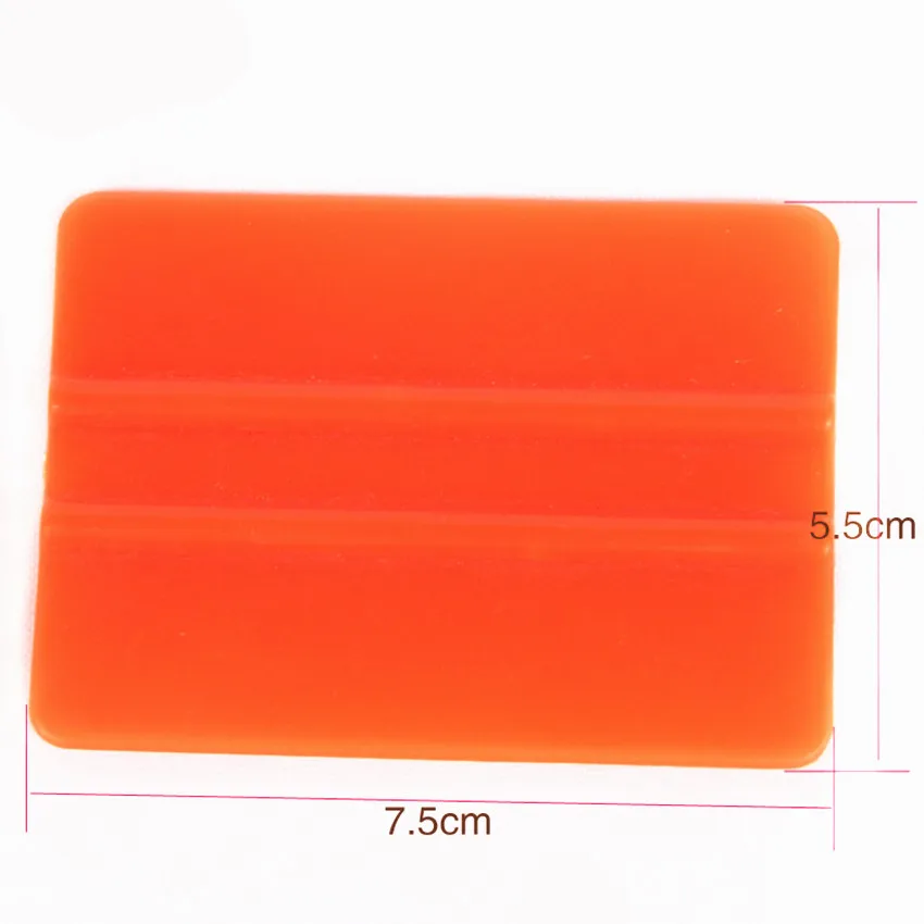 500 шт/партия DHL QG-08 скребковый инструмент Размер 7,5 см* 5,5 см телескопическая пластиковая оранжевая Автомобильная виниловая пленка стикер оберточная скребок
