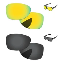 Черный и 24 К золотой 2 пары Поляризованные замена оптические стёкла для отправки солнцезащитные очки женщин рамки UVA и UVB защиты