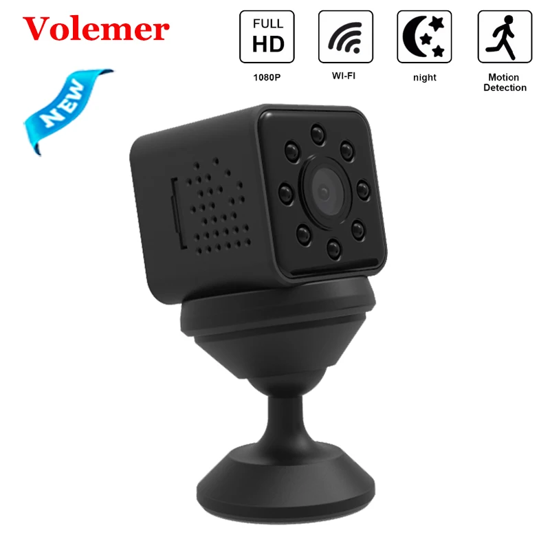 

Volemer Mini Camera Upgrad Version Sq23 HD 1080P 155 Degree Wide Angle Mobile Monitoring Wireless Wifi Waterproof Micro Camera