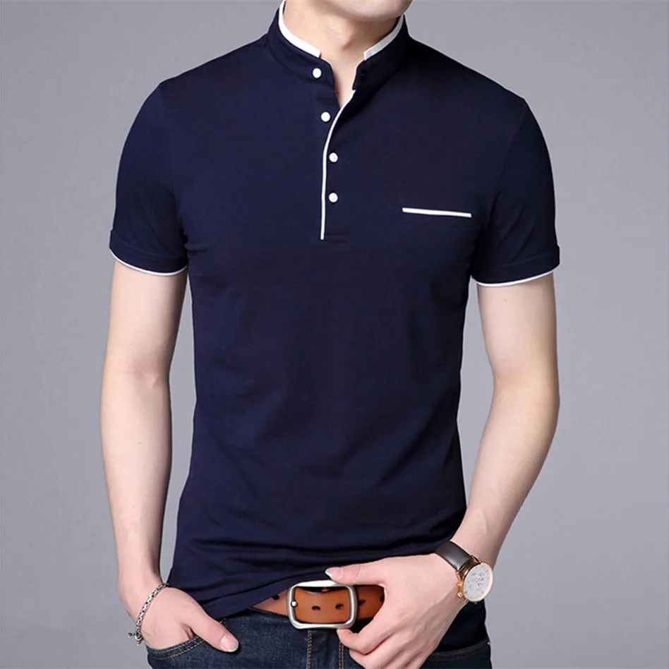 

Men Polo Shirt Tops Mens Short Sleeve Solid Polo Shirts Camisa Polos Masculina 2019 Casual Cotton Plus Size S-3XL
