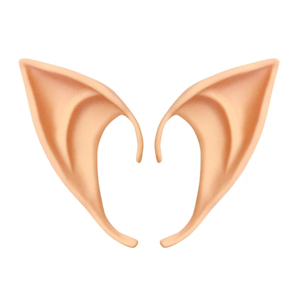 накладные уши. накладные уши рыжие. накладные уши эльфа. накладные эльфийские уши. накладные уши.