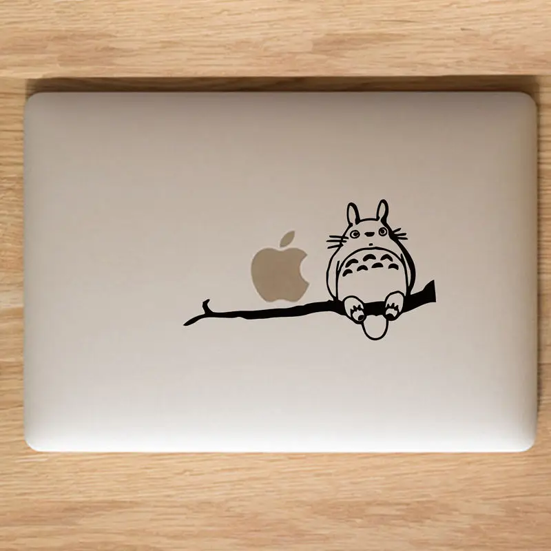 Totoro на ветке для Apple Macbook 13 дюймов и 11 Виниловая наклейка ноутбука японские