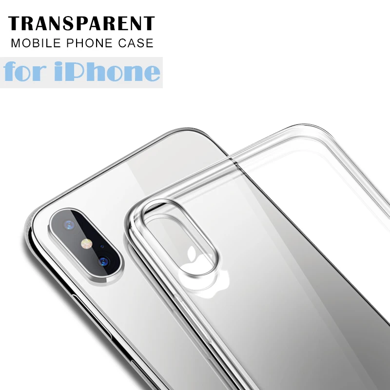 Прозрачный силиконовый Ультратонкий Мягкий ТПУ чехол для iphone 11 pro XS max X XR 7 8Plus