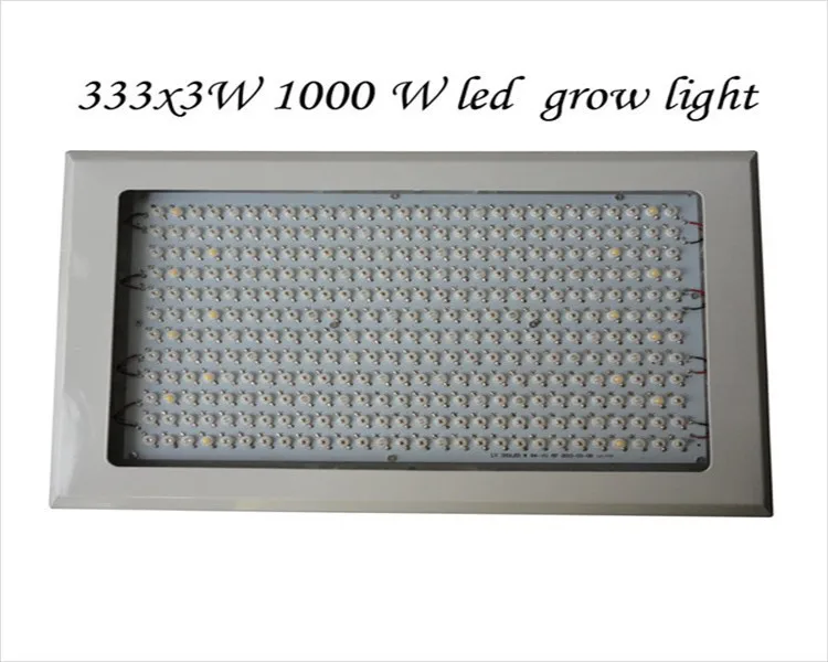 Полный спектр Светодиодные лампы для роста растений 1000 Вт R+ B+ W+ O+ UV+ IR 6 полос 333x3 Вт для внутреннего парниковых