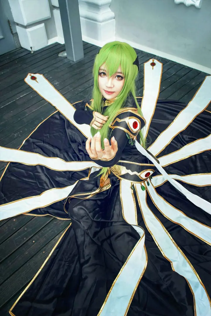 

Code Geass C.C Women Cos Anime Party Cosplay Costume Uniform Costume Free Shipping