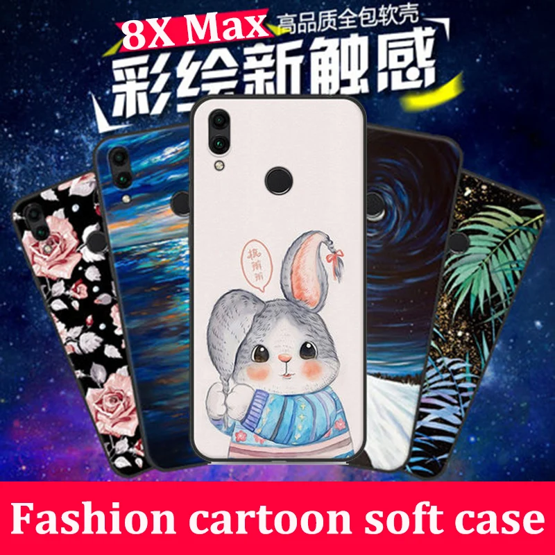 Чехол для Huawei Honor 8X Max милый мультяшный мягкий чехол телефона 8xmax защитная