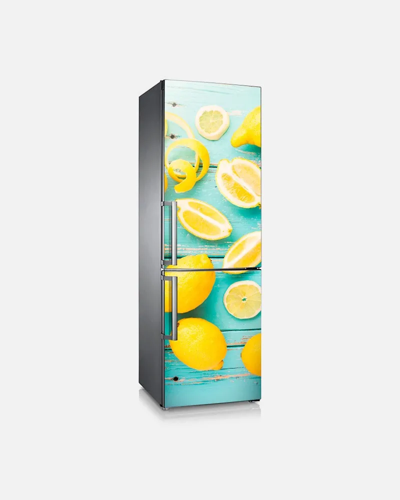 3D на заказ посудомоечная машина холодильник контактная бумага лимоны на деревянной морозильной камере наклейка панель Крышка настенный стикер домашний Декор подарок|Наклейки на стену|   | АлиЭкспресс