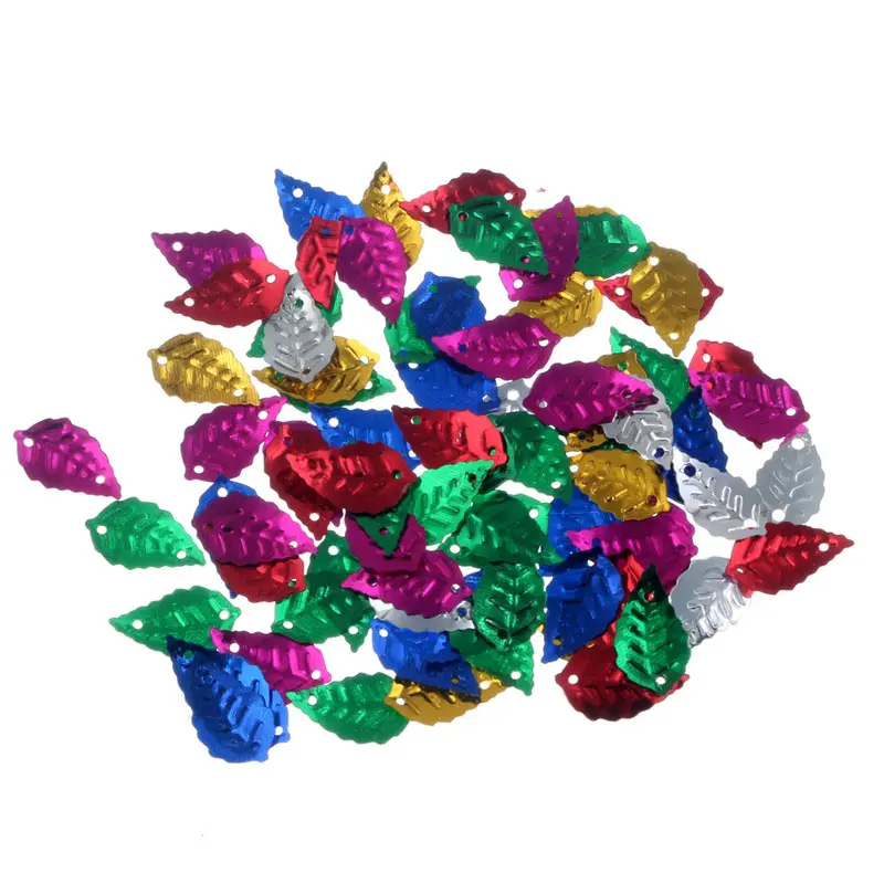 30g Perforated Leaves Lentejuelas/Paillettes/Bulk Sequins For Crafts Flatback Embellishments Clothing Sewing Accessories Diy | Дом и сад