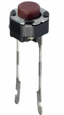 Оригинальный сенсорный выключатель EVQ11G05R 6*6*5 2 ножная красная головка сенсорная