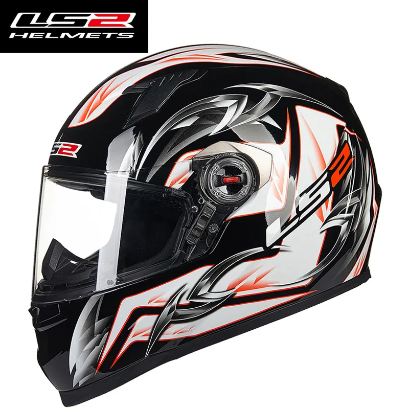 LS2 FF358 Полнолицевой мотоциклетный шлем Casco Moto Мужской Женский шлем съемный объектив capacete LS2 разноцветный - Цвет: 35