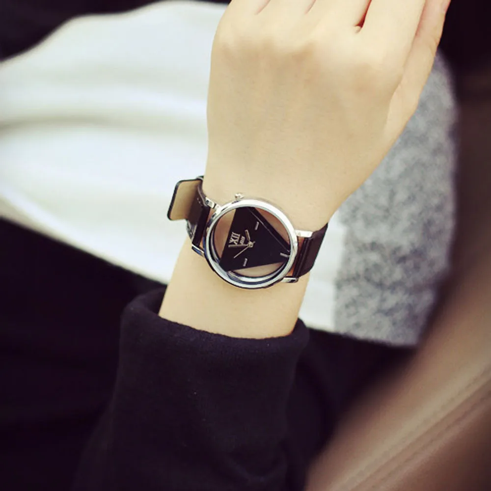 Уникальные модные часы с треугольным циферблатом, роскошные женские часы от известного бренда, настенные часы, современный дизайн erkek saat 500