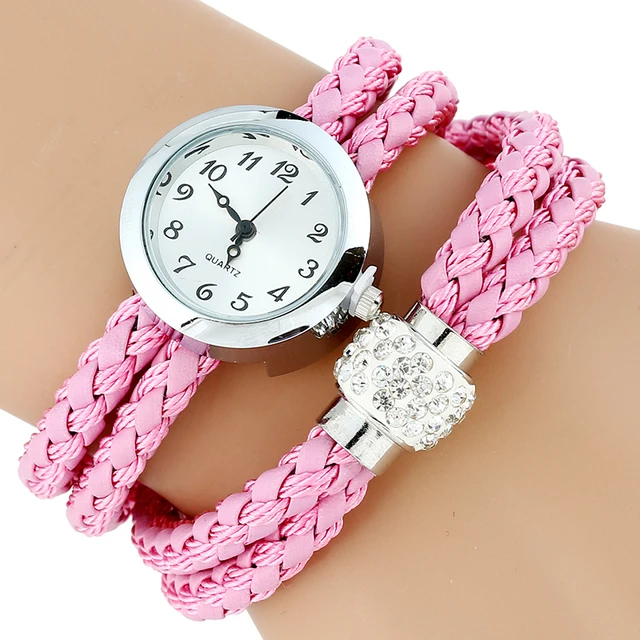 Gnova Top Platino Braccialetto Di Paracord Vigilanza Delle Donne Del Rhinestone Gnova Top Platino Braccialetto Di Paracord Vigilanza Delle Donne Del Rhinestone