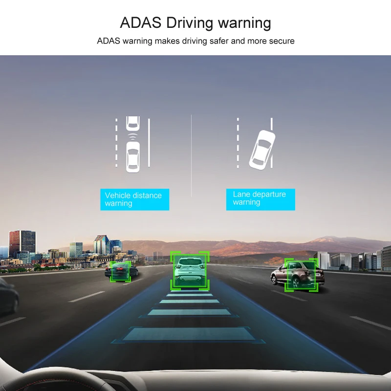 Автомобильный видеорегистратор ANSTAR 4G ADAS 8 дюймов FHD 1080P двойной объектив