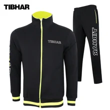 Подлинная TIBHAR, новая зимняя куртка, тренировочный костюм с брюками, Майки для настольного тенниса, одежда для пинг-понга, спортивная одежда, свитер