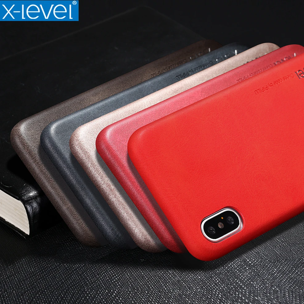 X Level Vintage Phone Case For Apple iPhone X (5.8inch) Luxury PU