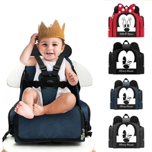 Удобный рюкзак для кресла disney, многофункциональные сумки для подгузников, водонепроницаемый рюкзак для подгузников для мам, детские сумки для сидений, Складывающийся рюкзак DPB09
