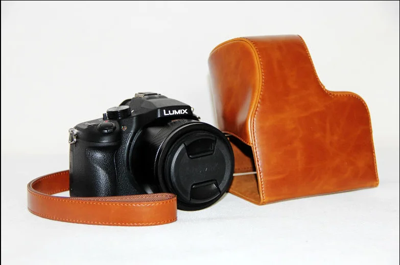 Чехол для камеры из искусственной кожи для Panasonic Lumix DMC-FZ1000 FZ1000, сумка с ремешком, 3 цвета
