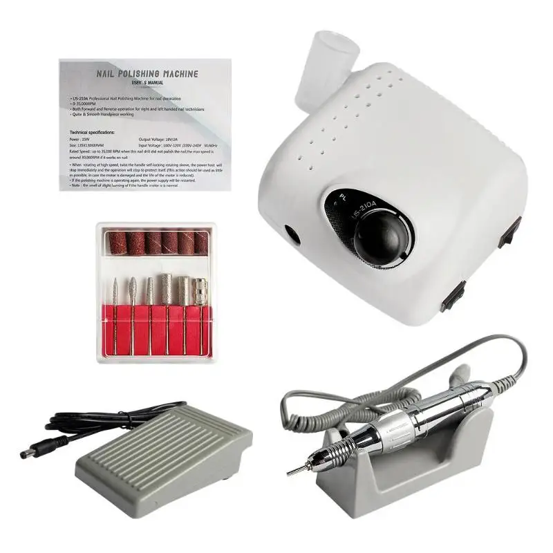

Professional Electric Manicure Pedicure Drills Nail Polisher Kit Nail Art