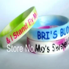 200 шт/партия дешевый подарок силиконовый браслет, скидка хип-хоп Спорт На Заказ Желтый цвет, из силикона braclet белый логотип